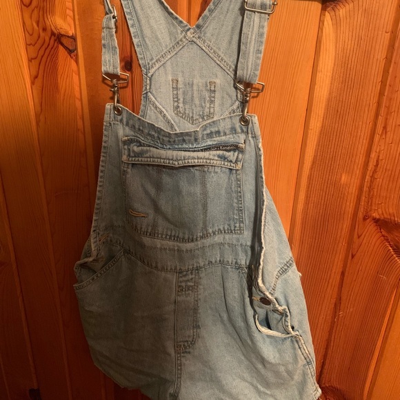 Vintage jean short overalls - Picture 1 of 1
